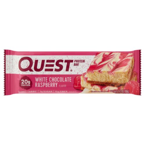 Quest White Chocolate Raspberry Flavor Protein Bar, 2.12 oz