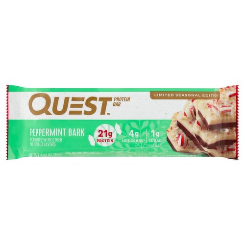 Quest Peppermint Bark Protein Bar, 2.12 oz