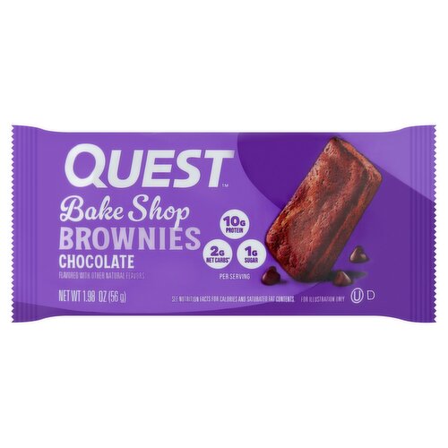 Quest Chocolate Bake Shop Brownies, 1.98 oz