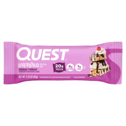 Quest Sundae Funday Overload Protein Bar, 2.22 oz