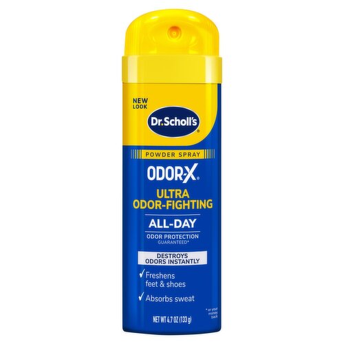 Dr. Scholl's Odor-X Ultra Odor-Fighting Powder Spray, 4.7 oz