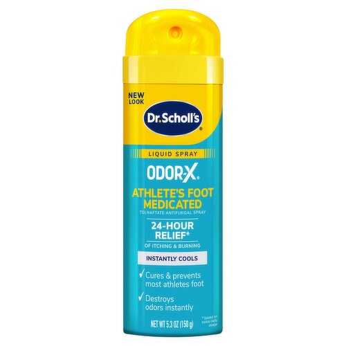 Dr. Scholl's Odor-X Athlete's Foot Medicated Liquid Spray, 5.3 oz