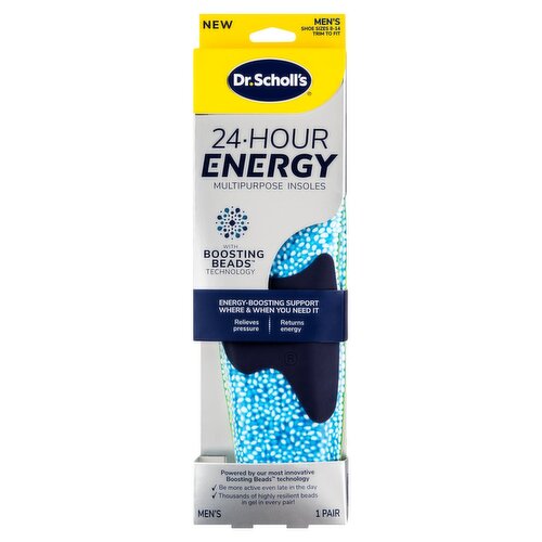 Dr. Scholl's Men's 24-Hour Energy Multipurpose Insoles, 1 pair