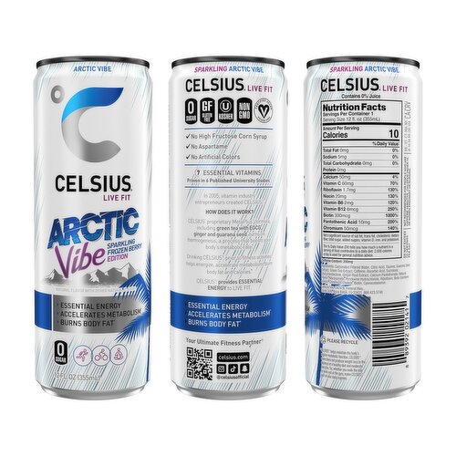 Celcius Live Fit Essential Energy Drink Variety Pack, 12 fl oz, 12 count