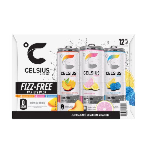 Celsius Sparkling Energy Drink Variety, 12 Fl Oz X 12 Count
