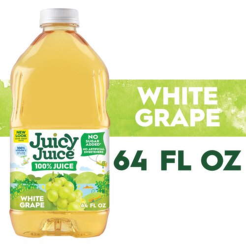 Juicy Juice White Grape 100% Juice, 64 fl oz