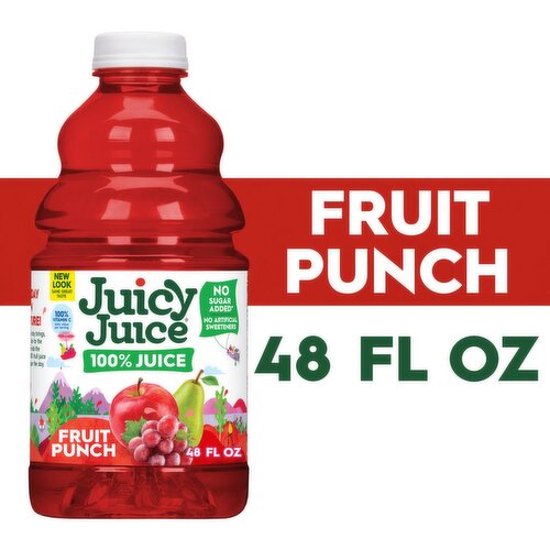 Juicy Juice Fruit Punch 100% Juice, 48 fl oz