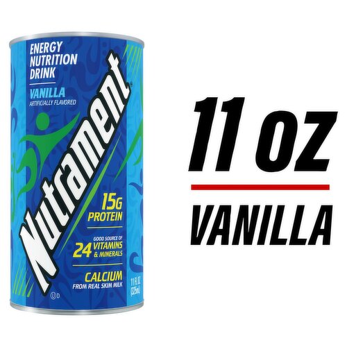 Nutrament Vanilla Energy Nutrition Drink, 11 fl oz