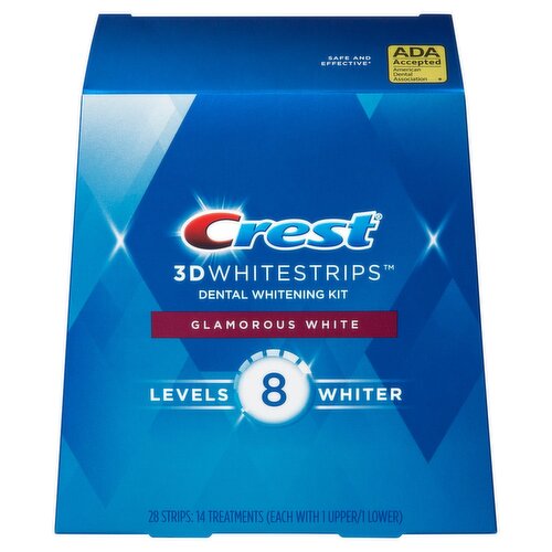 Crest 3D Whitestrips Glamorous White Dental Whitening Kit, 28 count