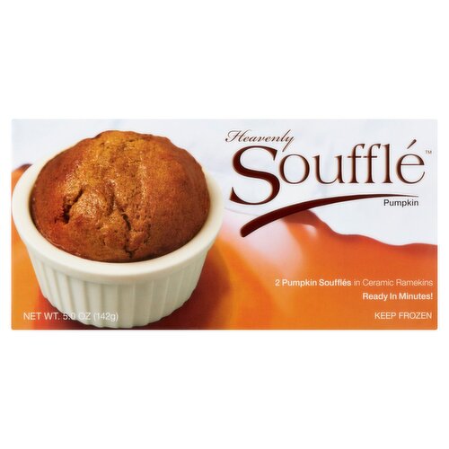 Heavenly Pumpkin Soufflés in Ceramic Ramekins, 2 count, 5.0 oz