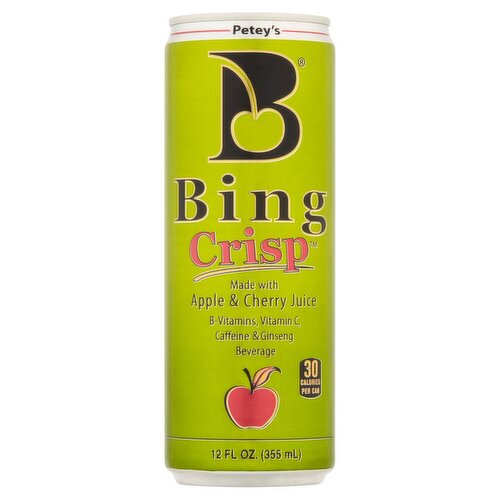 Petey's Bing Crisp Apple & Cherry Beverage, 12 fl oz