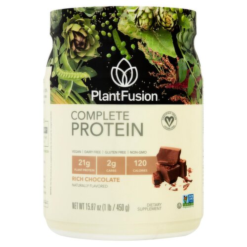 PlantFusion Complete Protein Rich Chocolate Dietary Supplement, 15.87 oz