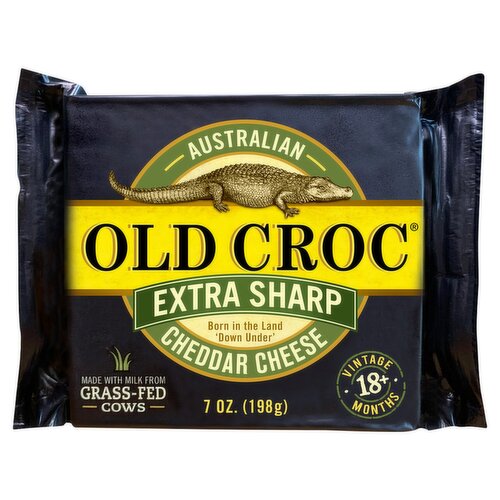 Old Croc Australian Extra Sharp Cheddar Cheese, 7 oz