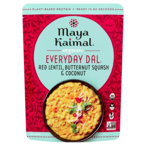 Maya Kaimal Everyday Dal Mild Organic Red Lentil Butternut Squash & Coconut, 10 oz