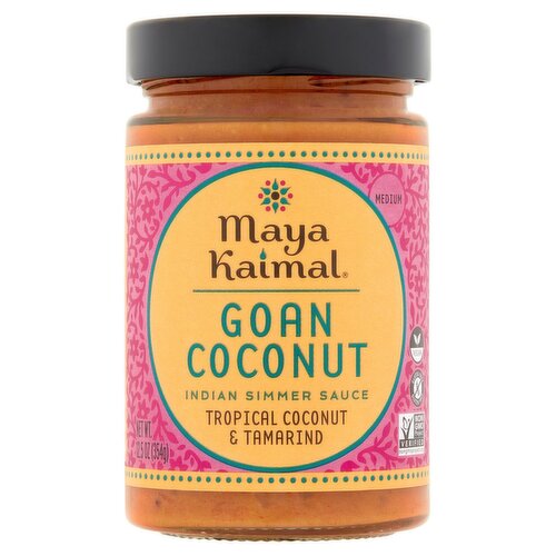 Maya Kaimal Medium Goan Coconut Indian Simmer Sauce, 12.5 oz