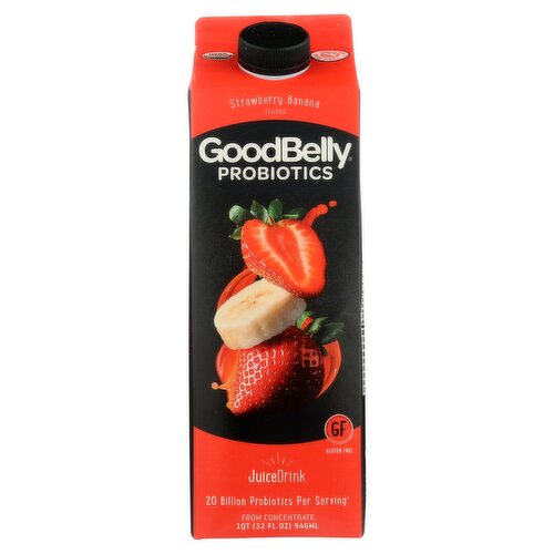 GoodBelly Strawberry Banana Flavor Probiotics Juice Drink, 32 fl oz