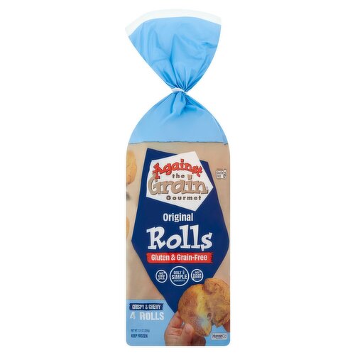 Against the Grain Gourmet Original Rolls, 4 count, 12.5 oz