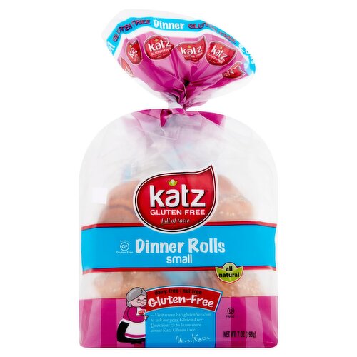 Katz Gluten Free Small Dinner Rolls, 7 oz