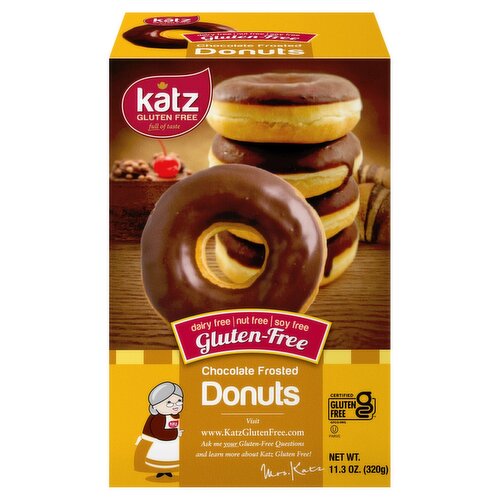 Katz Gluten Free Chocolate Frosted Donuts, 11.3 oz