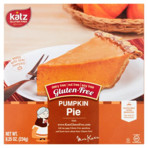 Katz Gluten Free Pumpkin Pie, 8.25 oz