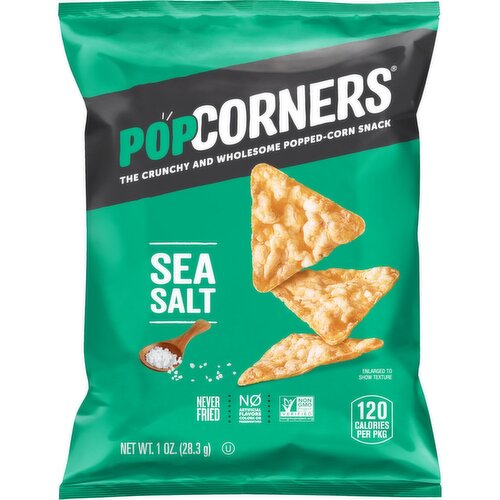 PopCorners The Crunchy And Wholesome Popped-Corn Snack Sea Salt 1 Oz