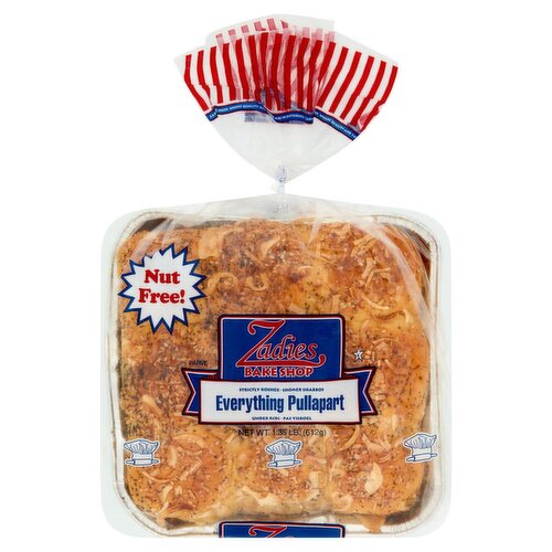 Zadies Bake Shop Everything Pullapart Bread, 1.35 lb