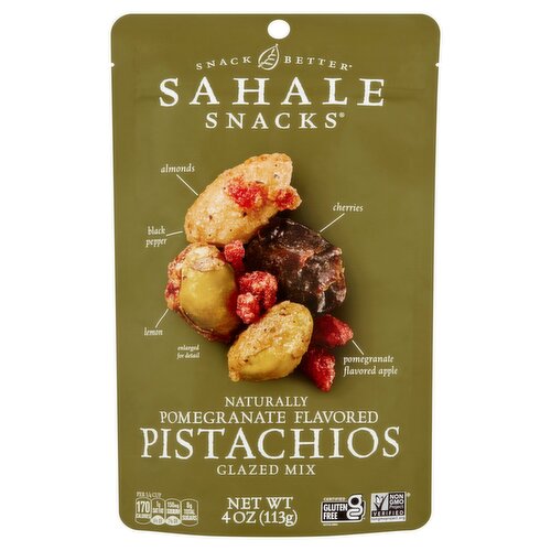 Sahale Snacks Naturally Pomegranate Flavored Pistachios Glazed Mix, 4 oz