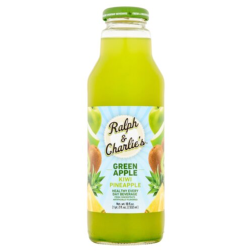 Ralph & Charlie's Green Apple Pineapple Kiwi Blended Juice Drink, 18 fl oz