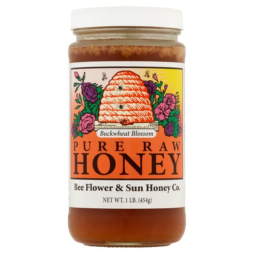 Bee Flower & Sun Honey Co. Buckwheat Blossom Pure Raw Honey, 1 lb