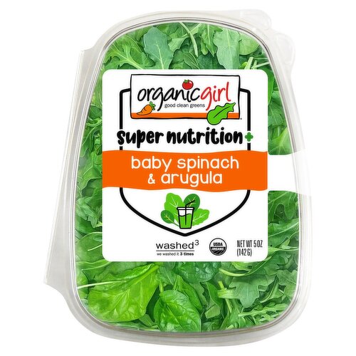 Organicgirl Super Nutrition Baby Spinach & Arugula, 5 oz