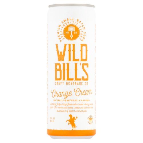 Wild Bill's Craft Beverage Co Orange Cream Soda, 12 fl oz