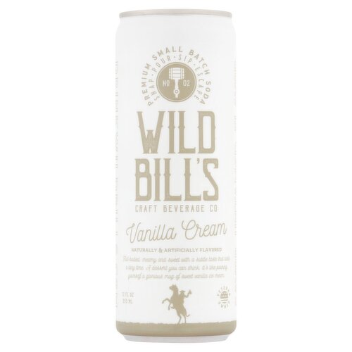 Wild Bill's Craft Beverage Co Vanilla Cream Soda, 12 fl oz