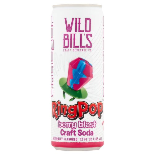 Wild Bill's Craft Beverage Co Ringpop Berry Blast Craft Soda, 12 fl oz