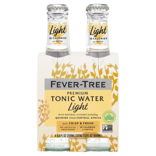 Fever-Tree Light Premium Tonic Water, 6.8 fl oz, 4 count