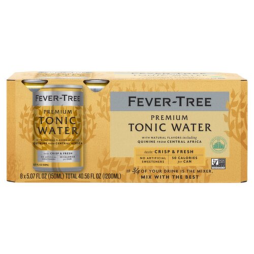 Fever-Tree Premium Tonic Water, 5.07 fl oz, 8 count