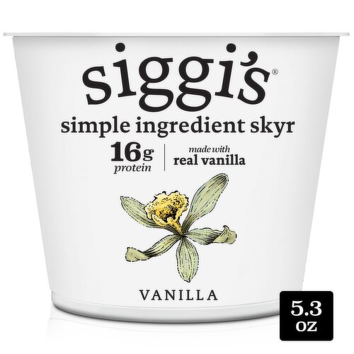 Siggi's Vanilla Fat Free Yogurt, 5.3 oz