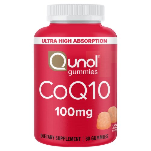 Qunol Gummies CoQ10 100mg Dietary Supplement, 60 count