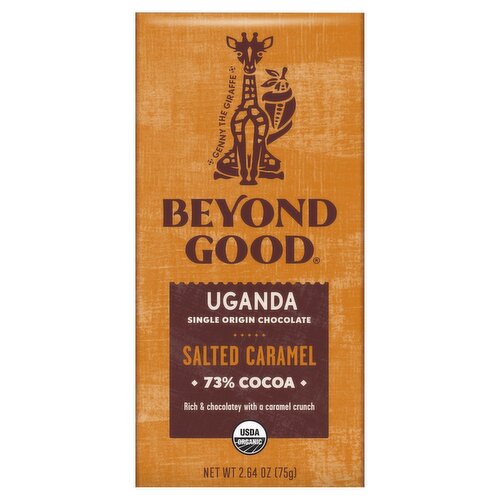 Beyond Good Uganda Salted Caramel Single Origin Chocolate, 2.64 oz