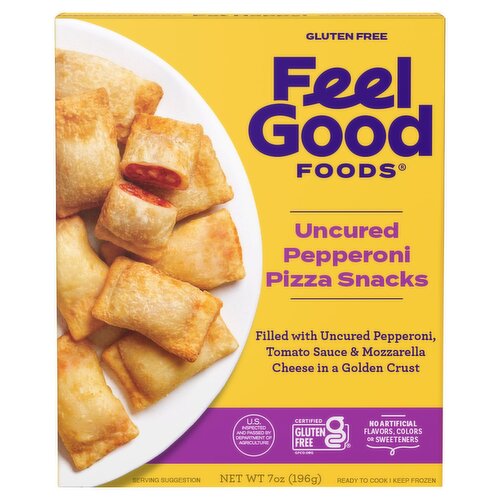 Feel Good Foods Uncured Pepperoni Pizza Snacks, 7 oz