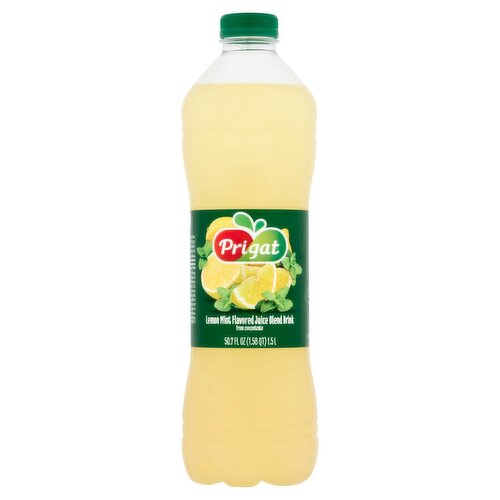 Prigat Lemon Mint Flavored Juice Blend Drink, 50.7 fl oz