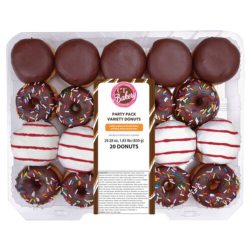 CT Bakery Variety Donuts Party Pack, 20 count, 29.28 oz