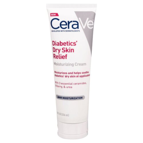 CeraVe Diabetics' Dry Skin Relief Moisturizing Cream, 8 fl oz