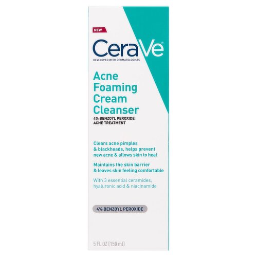 Cerave Acne Foaming Cream Cleanser, 5 fl oz