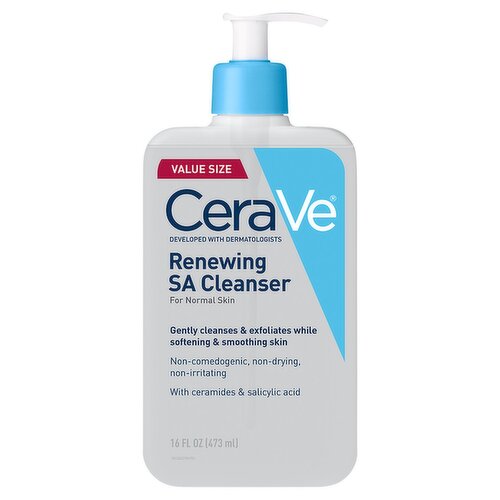 CeraVe Renewing SA Cleanser Value Size, 16 fl oz