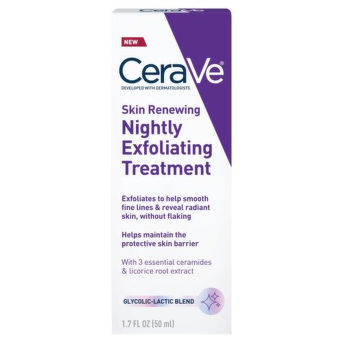 CeraVe Skin Renewing Nightly Exfoliating Treatment, 1.7 fl oz