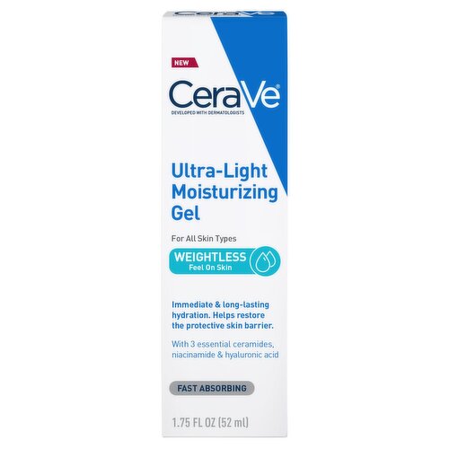 CeraVe Ultra-Light Moisturizing Gel, 1.75 fl oz