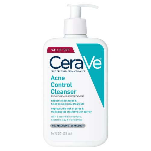 CeraVe Acne Control Cleanser Value Size, 16 fl oz