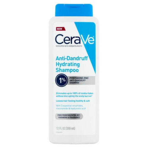 CeraVe Anti-Dandruff Hydrating Shampoo, 12 fl oz