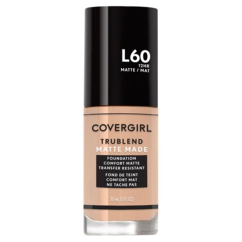 Covergirl Trublend L60 Light Nude Matte Made Foundation, 1 fl oz