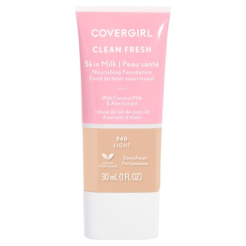 Covergirl Clean Fresh Skin Milk 540 Light Nourishing Foundation, 1 fl oz